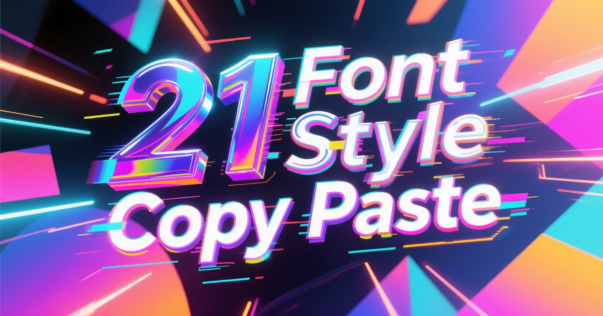21fontstylecopypaste.click website featured image