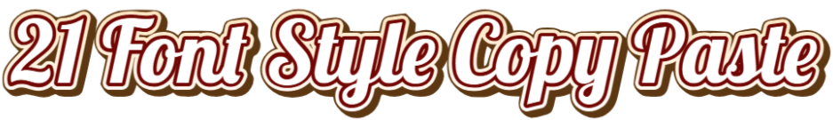 21 font style copy paste